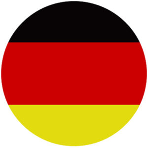 Germany - Deutschland - Round Flag Vector Flat Icon