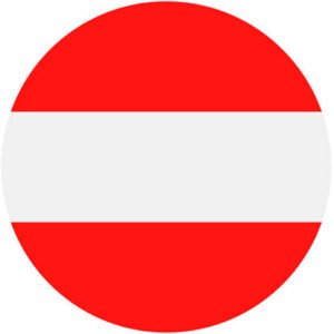 Austria - Round Flag Vector Flat Icon